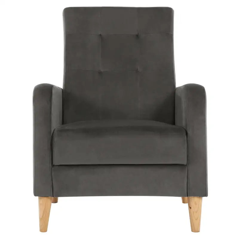 Luxe BukkitBow vleugelstoel met armleuningen, linnen en fluwelen bekleding, massief houten poten, comfortabele lounge fauteuil