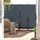 BukkitBow vouwbaar privacyscherm 224x182cm met stalen frame, polyester 160g/m², verstelbaar en weerbestendig voor binnen en buiten.