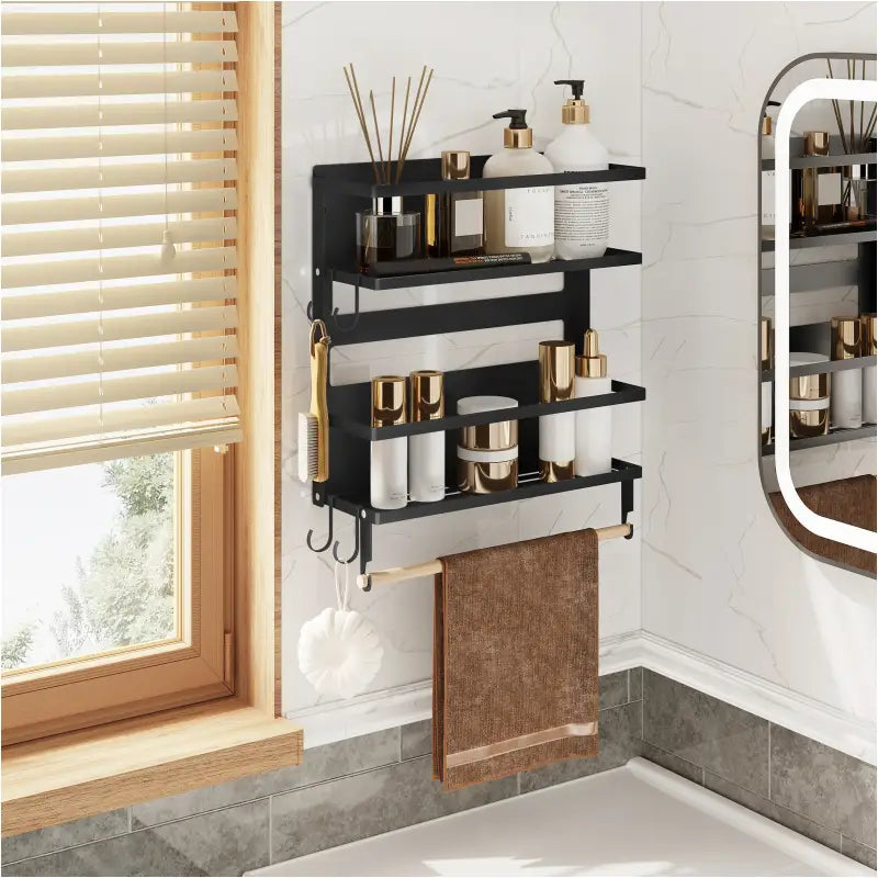 BukkitBow wandgemonteerd kruidenrek van metaal en massief hout met keukenrolhouder in keukenkast, multifunctioneel en stijlvol.