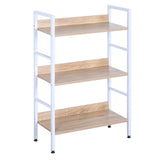 BukkitBow wandkast en opbergrek met 3 planken, grote opslagruimte, multifunctioneel, afmetingen 60x27,5x93 cm, zwart metalen frame