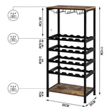 BukkitBow - Wijnopbergrek - Sterk Metaal - 4-Laags