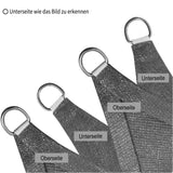 BukkitBow zonnescherm schaduwdoek van 180g/m², scheurbestendig, inclusief bevestigingsmaterialen, verkrijgbaar in 3 formaten, tot 85% zonbescherming