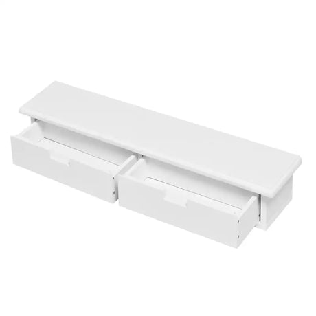 BukkitBow zwevende wandboekenplank met 2 lades, geschikt voor cd's en dvd's, afmeting 65x10x15 cm, modern design