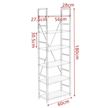 BukkitBow - Houten Planken met 6 Tiers - Boekenkast Garage