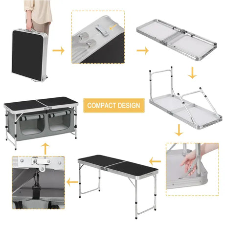 BukkitBow - Inklapbare Campingtafel / Picnic tafel