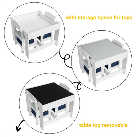 BukkitBow - Kindertafel met Stoelen - Kinder meubelset