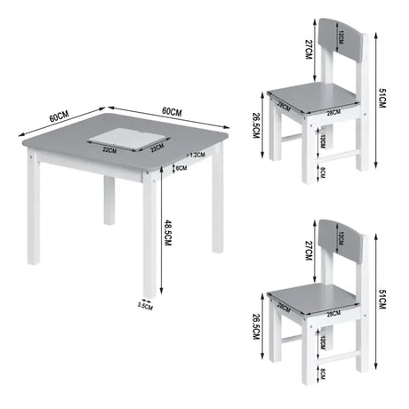 BukkitBow - Kindertafel met Stoelen / Kindermeubelset