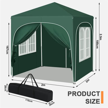 BukkitBow – Opvouwbare Partytent 2x2m – Oxford Stof