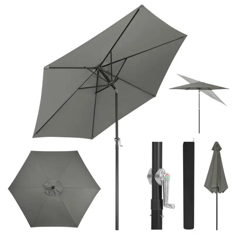 BukkitBow - Parasol - UV-Bestendig - Strandparasol - 45°