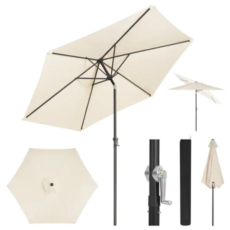 BukkitBow - Parasol - UV-Bestendig - Strandparasol - 45°