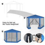 BukkitBow - Partytent met Hor Zijwanden – Zeshoekige Tent