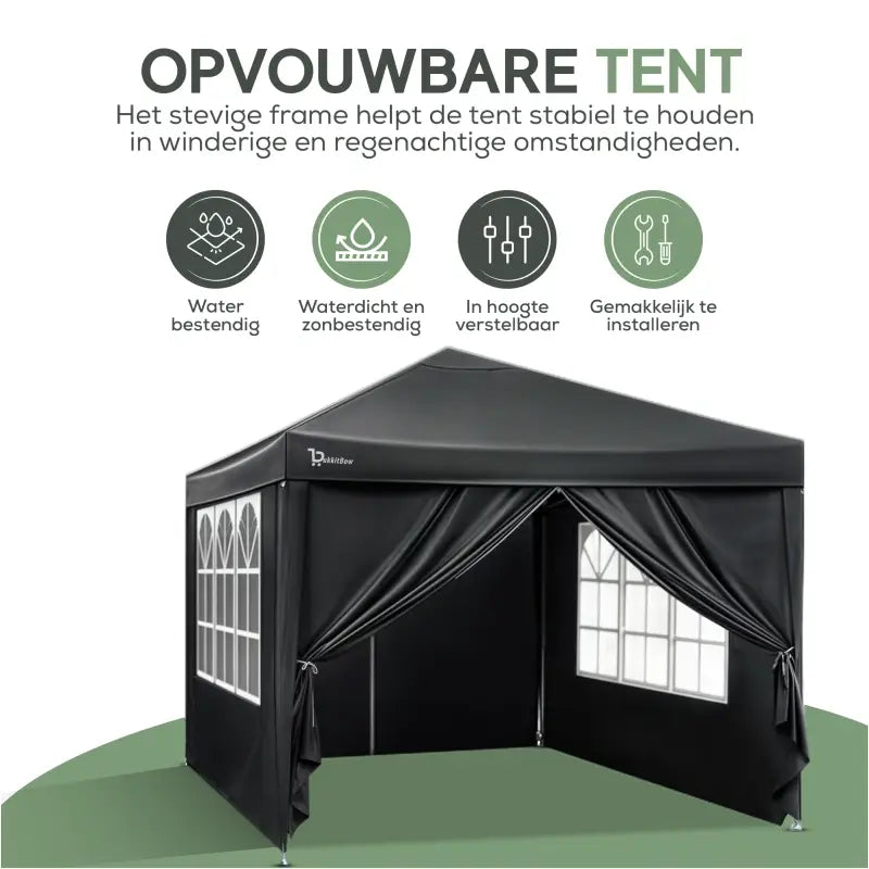 BukkitBow - Partytent met Zijwanden – Opvouwbare Tent –