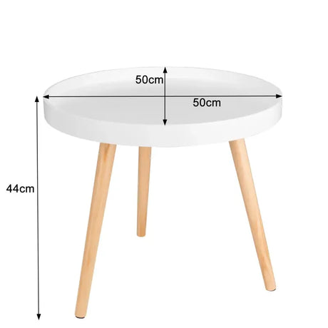 BukkitBow - Ronde Salontafel - Stabiele Driehoek Structuur