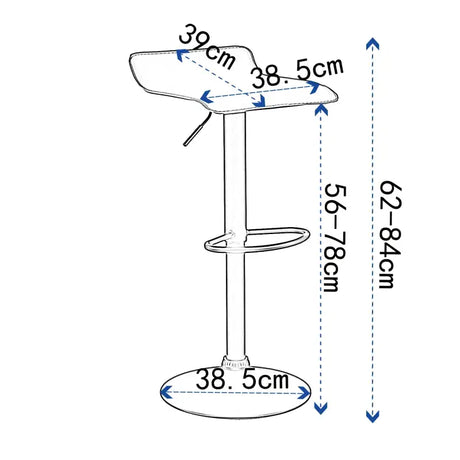 BukkitBow - Set van 2 Barkrukken - Metaal en Synthetisch