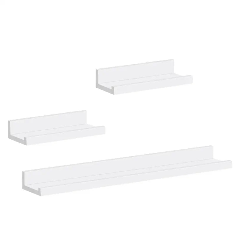 BukkitBow - Set van 3 Wandplanken - Hoogwaardig MDF - Wit