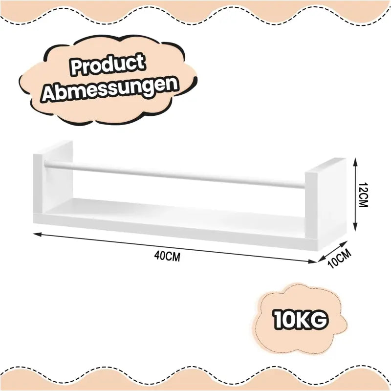 BukkitBow - Wandplanken - Zwevende Rekken - 3 Stuks - 40CM